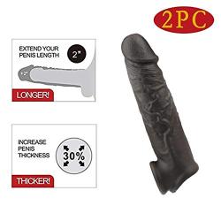 Privacy Packaging. Silicone penile Condom Expander expands Male Chastity Toys Lengthen Cock Sleeves ASF32