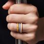 ThunderFit Womens Thin Swivel Rings, 10 Rings / 8 Rings / 4 Rings / 1 Ring - Stackable Silicone Wedding Rings - 2.5mm Wide - 2mm Thick