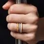 ThunderFit Womens Thin Swivel Rings, 10 Rings / 8 Rings / 4 Rings / 1 Ring - Stackable Silicone Wedding Rings - 2.5mm Wide - 2mm Thick