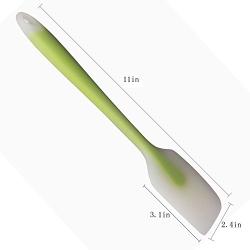 Best Selling One Silicone Kitchenware Cake Baking Translucent Green Spatula