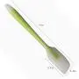 Best Selling One Silicone Kitchenware Cake Baking Translucent Green Spatula