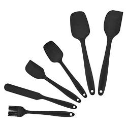 Silicone kitchenware 6-Piece Silicone Baking Set Durable Silicone Heat Resistant 446°F Seamless Non-Stick Kitchen Mixing Cooking Baking Utensils Multi-color Optional Silicone kitchen utensils