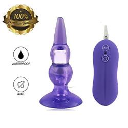 Anales Plug P-rostàtè Massager Adult Products Beginner Anales Trainer Remote Control Gourd Vib Beads Silicone Massager Fun Toys Purple by ALBK