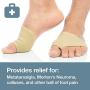 ZenToes Metatarsal Pads for Women and Men - 4 Pack Ball of Foot Cushions