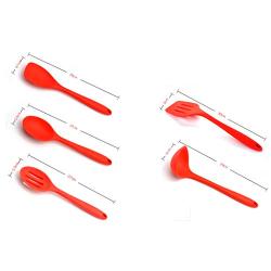 Silicone Kitchenware Five-piece Non-stick Pan High Temperature Baking Set Cooking Utensils