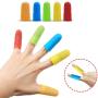 Quable 10 Pieces Silicone Finger,Finger Protector, Finger Sleeves Great for Glue/Craft / Sewist/Wax / Rosin/Resin / Honey/Adhesives /Finger Cracking/Sport Games (Colors)