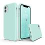 SURPHY Silicone Case Compatible with iPhone 11 Case 6.1 inch, Liquid Silicone Full Body Thickening Design Phone Case (with Microfiber Lining) for iPhone 11 6.1 2019, Mint Green