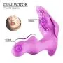 JunRP Wearable Privacy Mssager with Remote Control Vib Toy for Women - Purple