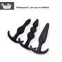 Mayli Beginner Anales Trainer Kits Soft Silicone Starters Set T-bar Base Toys, 6 Pcs + 1 Gift Ring