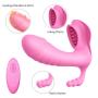 Hands Free Wearable Butterfly Silicone Pleasure Toy for Women Couple S(ex Toys for Female IPX7 Waterproof Wireless Remote Control