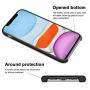 Anuck iPhone 11 Case, Anti-Slip Liquid Silicone Gel Rubber Bumper Case with Soft Microfiber Lining Cushion Slim Hard Shell Shockproof Protective Case Cover for Apple iPhone 11 6.1" 2019 - Black