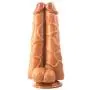 9.8 Inch Realistic Double Layer Silicone Toy with Strong Suction Cup