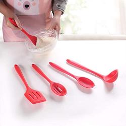 Silicone Kitchenware Five-piece Non-stick Pan For High Temperature Baking Set Spoon Rice Spoon Leak Shovel