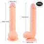 Womens 11 Inch Suction Cup Silicone Soft-??ld?, Realistic Texture and Real Touch Toys