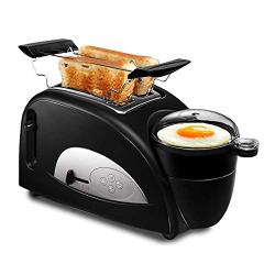 QIN.J.FANG-Kitchen 1200 W Multi-Function breakfast machine,Two Slice Toaster and cooking fried egg, steamed meat