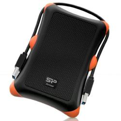 Silicon Power 500GB Rugged Armor A30 Shockproof Standard 2.5-Inch USB 3.0 Military Grade Portable External Hard Drive - Black (SP500GBPHDA30S3K)