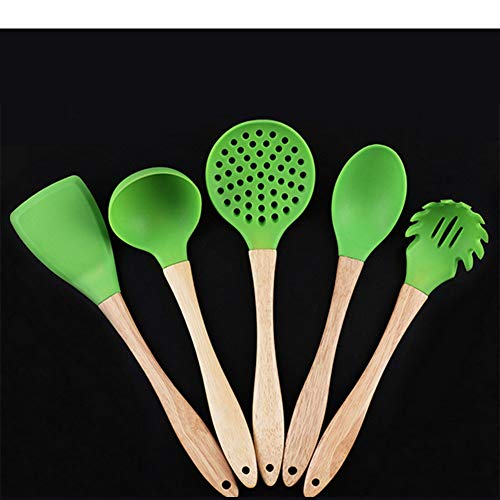 Silicone Spatula Silicone Kitchenware Set Cooking Pot Shovel High Temperature Silicone Kitchenware(5 Packs)