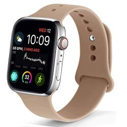NUKELOLO Sport Band Compatible with Apple Watch 38MM 40MM 42MM 44MM,Soft Silicone Replacement Strap Compatible for Apple Watch Series 5/4/3/2/1