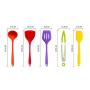 Jdeepued Silicone kitchenware 10 Pieces Multi-Colored Silicone Cooking Utensils Kitchen Utensil Set Cooking Tools Silicone Kitchen Utensils (Color : Multi-Colored, Size : 10 Piece Set)