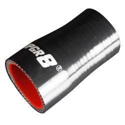 Upgr8 Universal 4-Ply High Performance Straight Reducer Coupler Silicone Hose (1.25"(32MM) to 1.5"(38MM), Black)