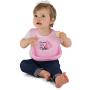 KIDDO FEEDO Silicone Bibs for Babies and Toddlers - 6 Unique Designs/Colors Available ? Waterproof, Soft and Easy-Clean - BPA Free - Pink