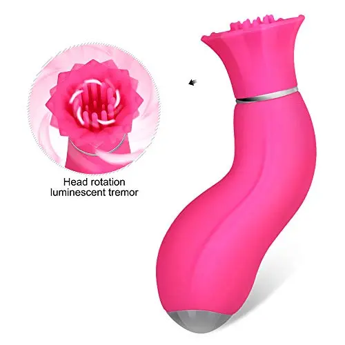 Pussey Licker Toy for Women Six Toy with Tongue and Suction Oral Licking Toy Hands Free Silicone Pleasure Toy Couple Waterproof Vibràntor Bùllet for Women Couple with Remote Stimulàtor