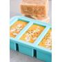 Souper Cubes Extra-Large Silicone Freezing Tray with Lid - 2 pack - makes 8 perfect 1cup portions - freeze soup broth or sauce