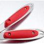 KITCHENWARE: STAINLESS STEEL RED SILICONE HANDLE 6PCS COOKING UTENSIL SET