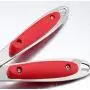 KITCHENWARE: STAINLESS STEEL RED SILICONE HANDLE 6PCS COOKING UTENSIL SET