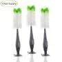 Bottle Brush With Soft Bristles - 3 PACK - 3 Premium Value Bottle Brushes - Sports/Beer/Water/Glass Bottle Brush - Includes Nipple Brush Feature