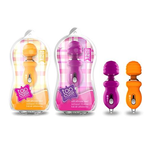 Mini Multi Speed Platinum Silicone Vibrator - Clitoral Pocket Stimulator - USB Rechargeable - Sex Toy for Women - Sex Toy for Couples (Orange)