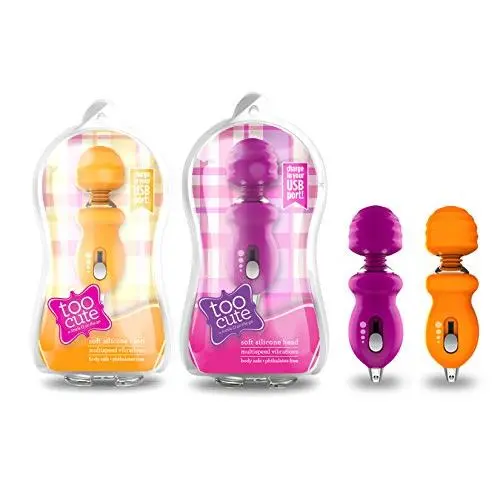 Mini Multi Speed Platinum Silicone Vibrator - Clitoral Pocket Stimulator - USB Rechargeable - Sex Toy for Women - Sex Toy for Couples (Orange)