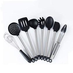 Silicone Shovel Spoon Set Nonstick Cookware Kitchenware Cooking Shovel Pan Frying Pan Spatula 8 Piece Set