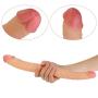 Soft Comfortable Stimulator 14.6 Inch Double Sided Toy Real Feel Soft Flexible Silicone Wand Double Head -D?ld`? Massager for Women