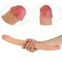 Soft Comfortable Stimulator 14.6 Inch Double Sided Toy Real Feel Soft Flexible Silicone Wand Double Head -D?ld`? Massager for Women