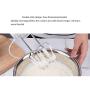 BINZHI Household Electric Egg Beater Cream High Power Mini Handheld Automatic Eggbeater DIY Baking Tool - White Kitchen gadget