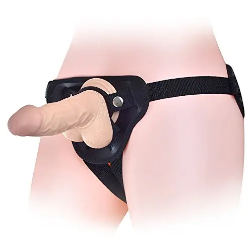 M.E.R.A. Female Strap On Harness for Adult Toy Includes 4 Compatible Silicone O-Rings (Black)
