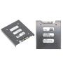 Pasow 2 Pack 2.5" to 3.5" SSD HDD Hard Disk Drive Bays Holder Metal Mounting Bracket Adapter for PC (Bracket)