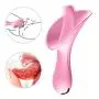 GOGOTT0Y Silicone Personal Wand Tongue Vibrator USB Rechargeable Waterproof Body Relaxtion Adult Massager Toy for Women (Pink)-US Shipping