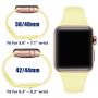 Zekapu Sport Band Compatible for Apple Watch 38mm 42mm 40mm 44mm, Soft Silicone Narrow Slim Sport Replacement Wristband for iWatch Series 5, Series 4, Series 3, Series 2, Series 1 Women