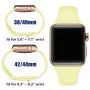 Zekapu Sport Band Compatible for Apple Watch 38mm 42mm 40mm 44mm, Soft Silicone Narrow Slim Sport Replacement Wristband for iWatch Series 5, Series 4, Series 3, Series 2, Series 1 Women