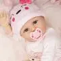 Yesteria Lifelike Reborn Baby Dolls Girl 2 Outfits 22 Inches Silicone Vinyl Newborn Light Pink and Dark Pink