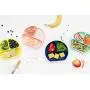 Suction Plate for Baby and Toddler - Divided Silicone Plate - BPA Free - Dishwasher and Microwave Safe - Cute Baby Shower Gift (Navy)