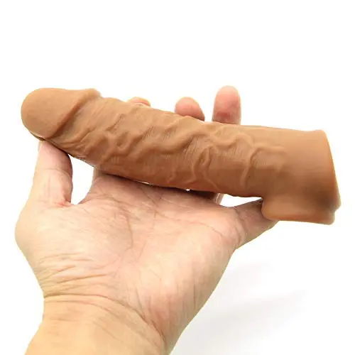 Privacy Packaging. PZHPZY Silicone Penis Condom Expander Expands Male Chastity Toys Long Rooster Sleeve Dick Socks