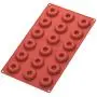 Ozera Silicone Mini Donut Pan, 18 Cavity Doughnut Baking Mold Tray - Muffin Cups, Cake Mold,Biscuit Mold, Red
