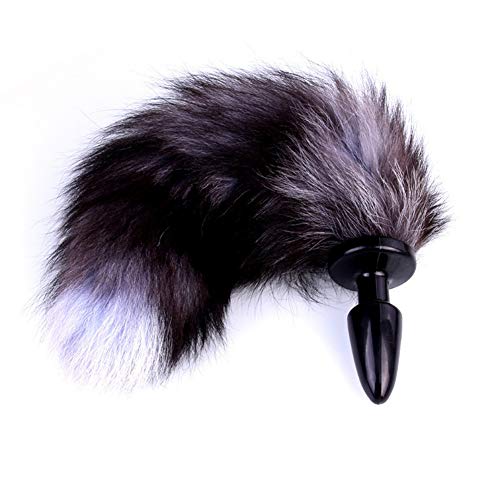 Sunnylela Silicone Amal Plug with Soft Fox Tail Cosplay Six-Toys for Women Men