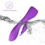 Vibrating Rabbit Vibrator G-spot Vagina Clitoris Stimulator Massager, IMO Rechargeable Lightweight Silicone Dildo Vibe with 7 Vibration Modes Adult Sex Toys for Men Women Couples