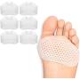 GiWuh Metatarsal Pads 3 Pairs Foot Cushions for Women and Men Ball of Foot Cushions Inserts Metatarsal Pads Reusable Gel Foot Cushion Cushions for Runners, Pain High Heels, Dancers, Sports