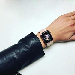 IYOU Sport Band Compatible with Watch Band 38MM 42MM 40MM 44MM, Soft Silicone Replacement Sport Strap Compatible with 2019 Watch Series 5 2018 Watch Series 4/3/2/1