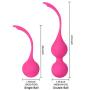 Silicone Ben Wa Balls for Beginner,Vaginal Weights, Pelvic Floor Exerciser,Doctor Recommeded for Bladder Control Enhanced & Vagina Tightening, Childbirth Recovery (Pink)